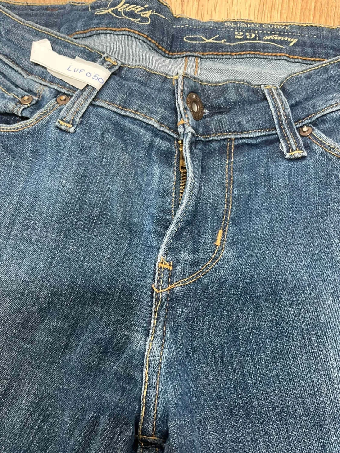 Jean Levi's Slight Curve Skinny Taille 29 Vintage Bleu Lvf 050 – photo 5